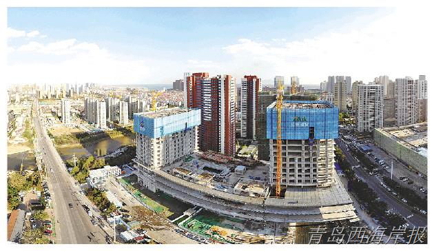 建设中的孙家滩安置区。□白钰 摄